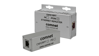 A pair of ComNet Ethernet repeaters for extending communication distance